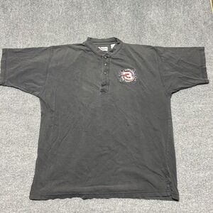 Dale Earnhardt Shirt Mens XL Black NASCAR Racing Competitors View Henley